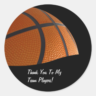 Basketball Tack Stickers Runt Klistermärke