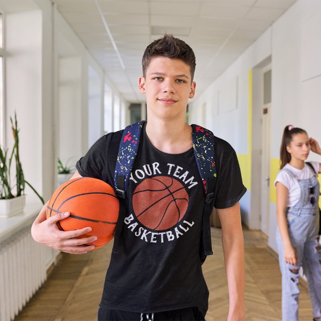 Basketball Team, Player Namn och Jersey Number T Shirt (Skapare uppladdad)