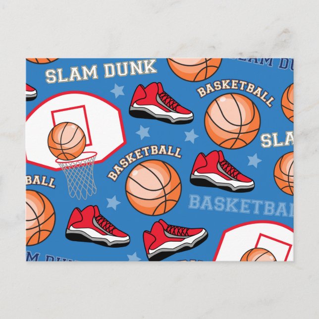 Basketball Team Sportfantast Idrottsman Coach Möns Vykort (Framsida)