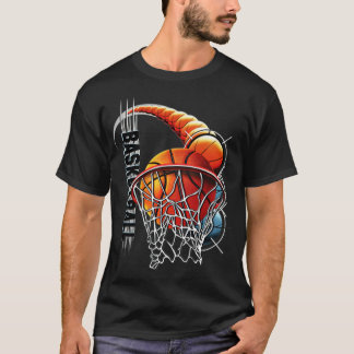Basketball tecknad-häst t shirt
