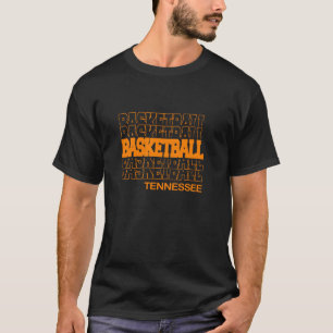 Basketball Tennessee i Modern Stacks Lettering L T Shirt
