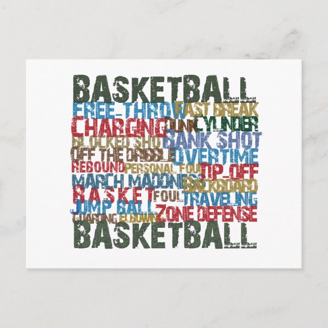 BASKETBALL-TERMER VYKORT (Framsida)