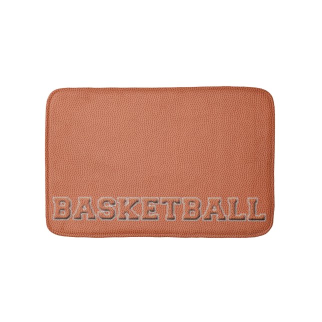 Basketball Text och Struktur Badrumsmatta (Framsidan)