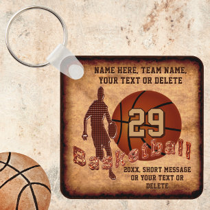 Basketball Thated Party favors, Basketball Nyckelring
