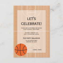 Basketball ThBäste Pub Mitzvah Mottagande Inbjudningar