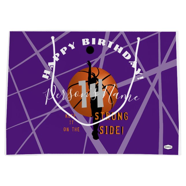 Basketball Theme Birthday Gift Bag HAMbyWG (Framsidan)