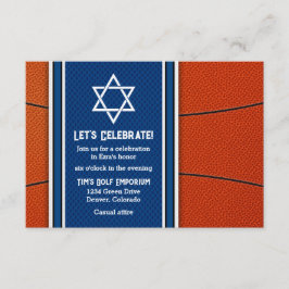Basketball Theme Pub Mitzvah Reception Inbjudan
