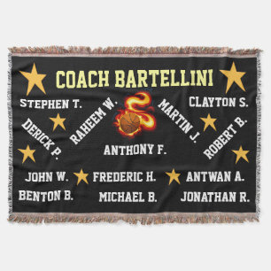 Basketball Throw Blanket Filt