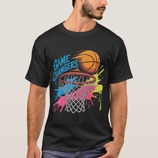 Basketball Tie Dye Färg Sp T Shirt (Framsida)