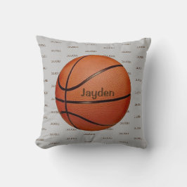 Basketball Tlindad text Dekorativ kudde