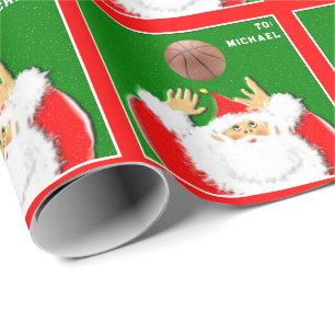Basketball Tomte Presentpapper