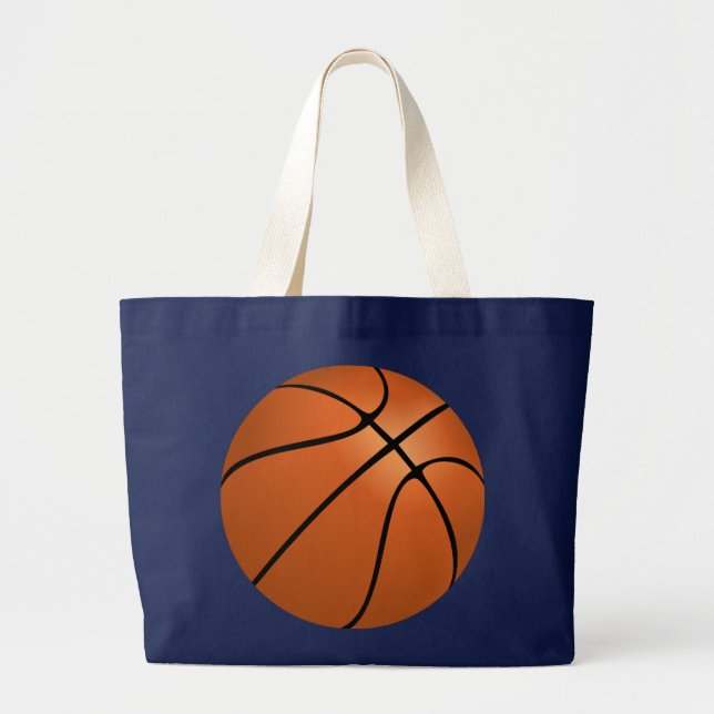 Basketball Tote Bag Jumbo Tygkasse (Framsidan)