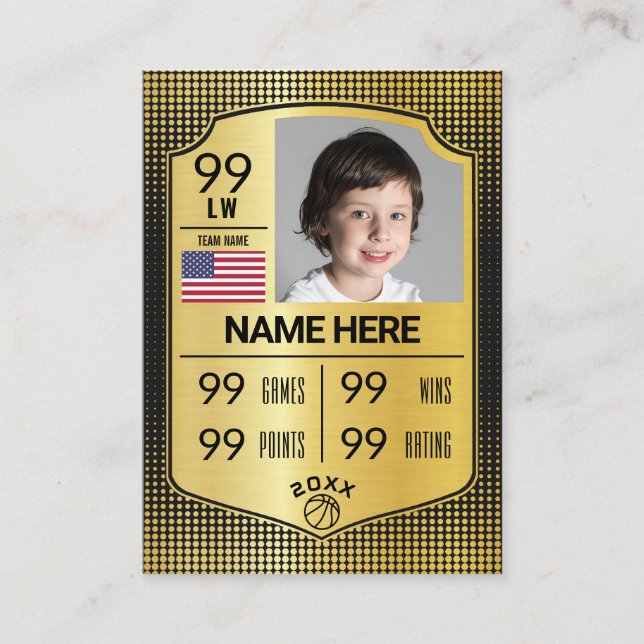 Basketball Train Card Player-kort - serveringskort (Framsida)