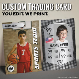 Basketball Train Card Player-kort - serveringskort