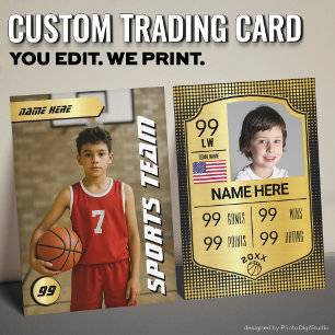 Basketball Train Card Player-kort - serveringskort
