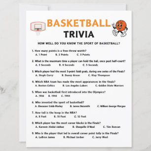 Basketball Trivia-spel
