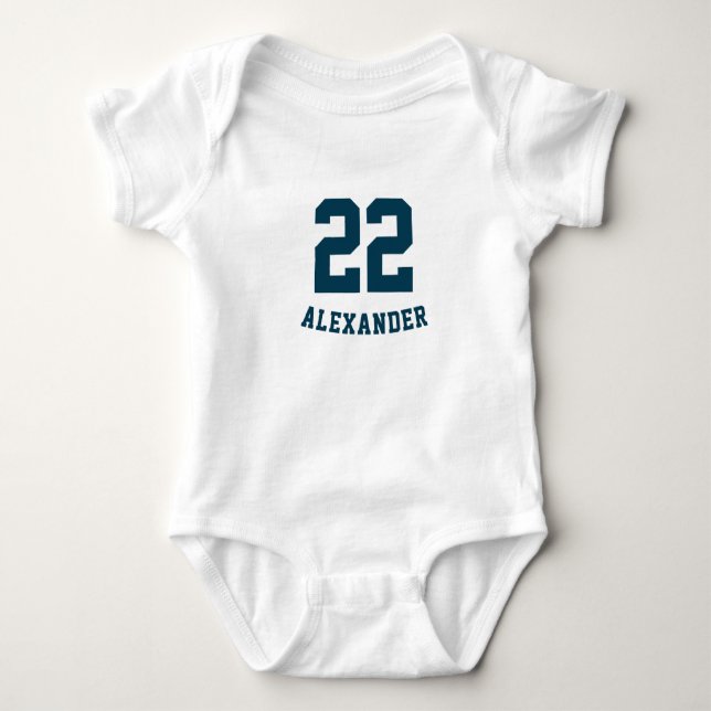 Basketball Uniform Baby Sport T Shirt (Framsida)
