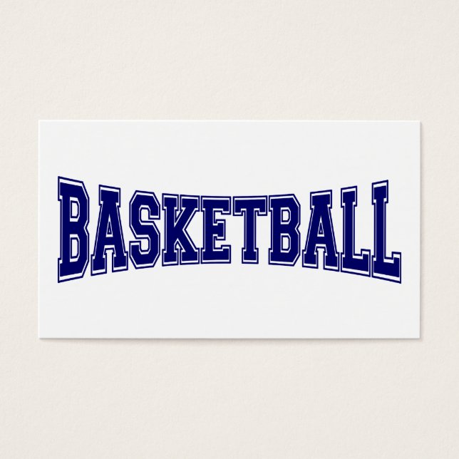 Basketball Universiteten Stil Visitkort (Framsidan)