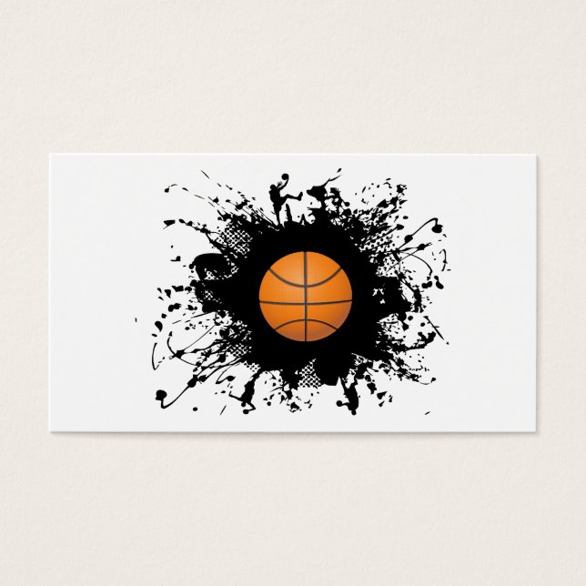Basketball Urban Stil Visitkort (Framsidan)