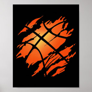 Basketball Usa American Flagga Sports Älskare Idro Poster