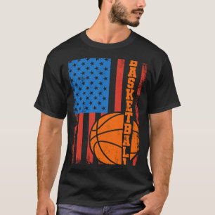 Basketball USA flagga Patriotic Basketballer (USA) T Shirt