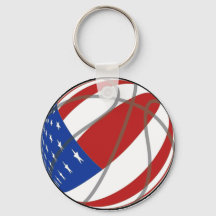 BASKETBALL USA FLAGGA PATRIOTIC
