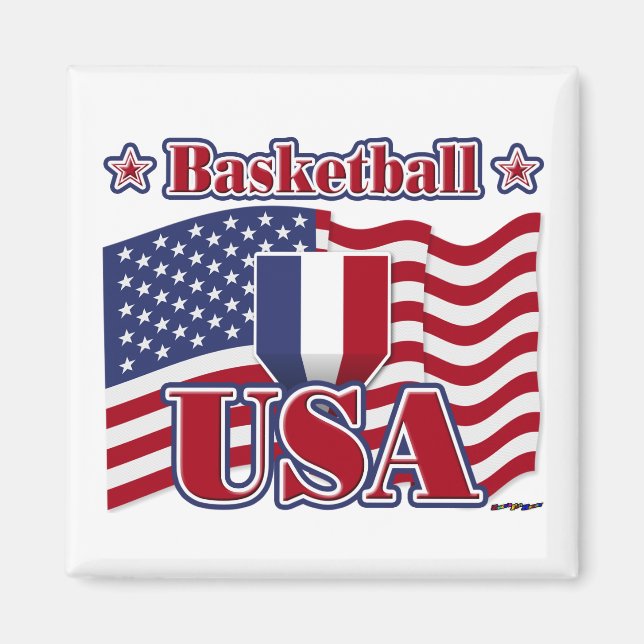 Basketball USA Magnet (Framsidan)