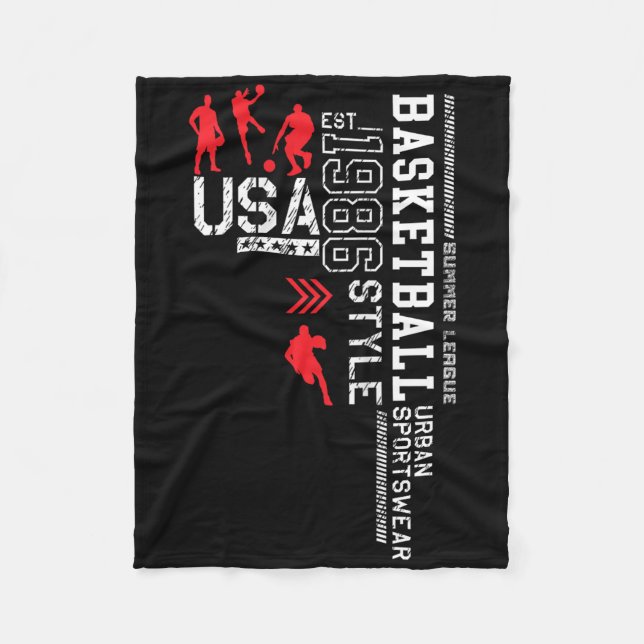 Basketball Usa-nba Summer League Fleecefilt (Framsidan)