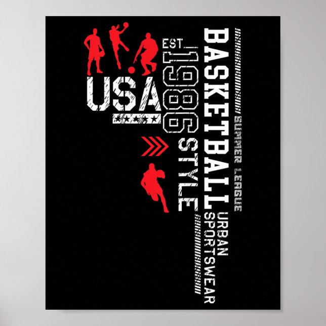Basketball Usa-nba Summer League Poster (Framsidan)