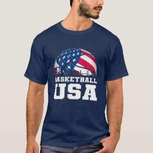 Basketball USA stöder Team T USA flagga Dream Shirt