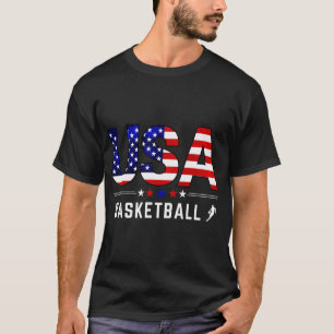 Basketball Usa-stödgruppen Basketball Älskare Usa  T Shirt