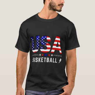 Basketball Usa-stödgruppen Basketball Älskare Usa  T Shirt