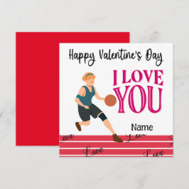 Basketball Valentindagen från Player med kärlek C Kort