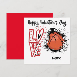 Basketball Valentindagen från Player med kärlek Kort