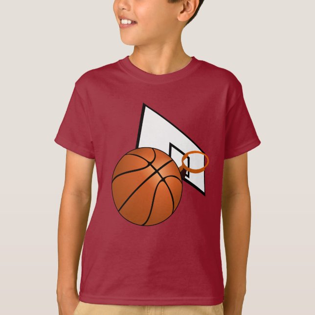 Basketball with Hoop T Shirt (Framsida)