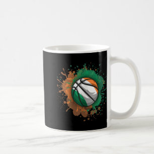 Basketball with Ireland Flagga Tanktop Kaffemugg