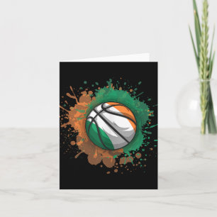 Basketball with Ireland Flagga Tanktop Kort