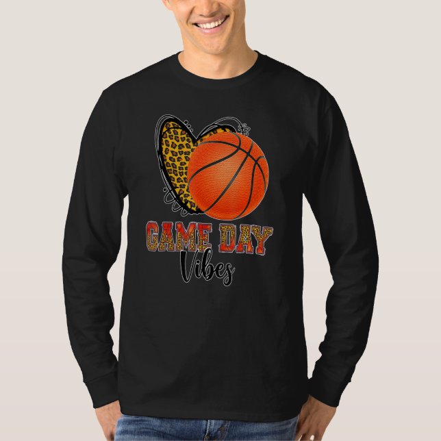 Basketball Women Manar Kid Game Day Vibes Basketba T Shirt (Framsida)