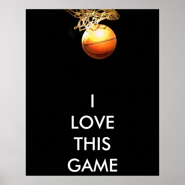 Basketballaffisch - Panorama Basketballaffischer Poster (Framsidan)
