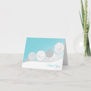 Basketballarna Silver och Blue Tack Kort