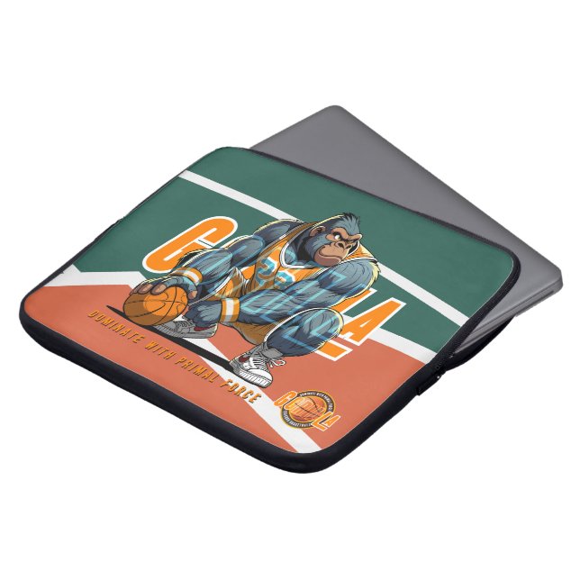Basketballens prima kraft | 15 tum laptop fodral (Framsida topp)