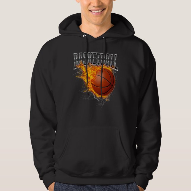 Basketballer Basketball Hoop Dunking Basketball Ho Hoodie (Framsida)