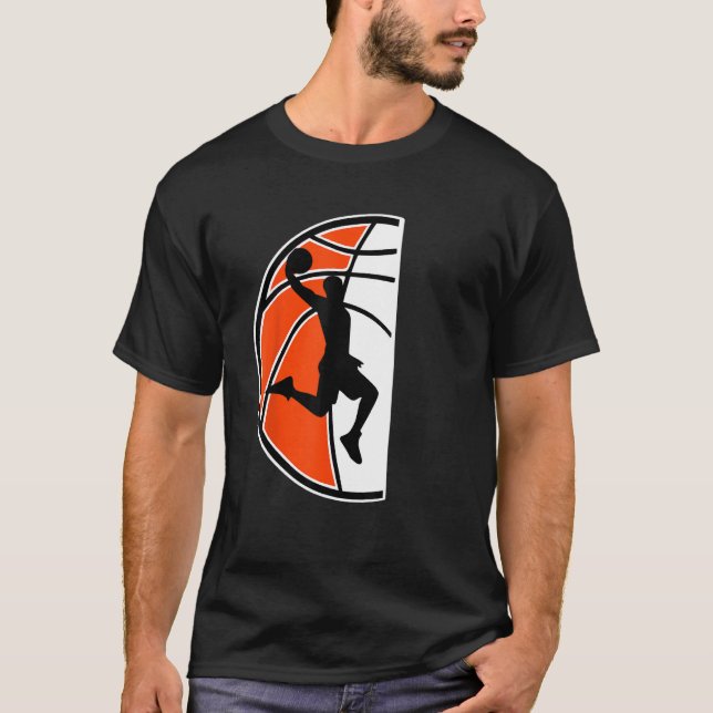 Basketballer Basketball Hoop Dunking Basketball Ho T Shirt (Framsida)