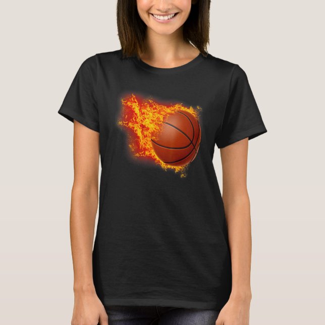 Basketballer Basketball Hoop Dunking Basketball Ho T Shirt (Framsida)