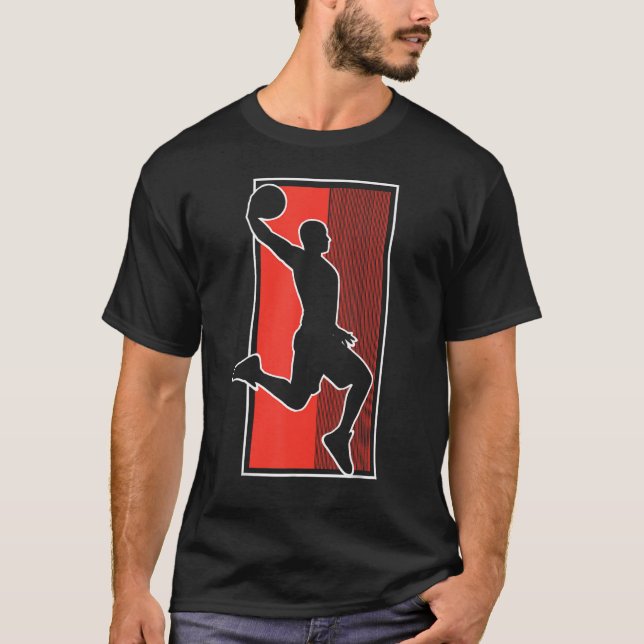 Basketballer Basketball Hoop Dunking Basketball Ho T Shirt (Framsida)