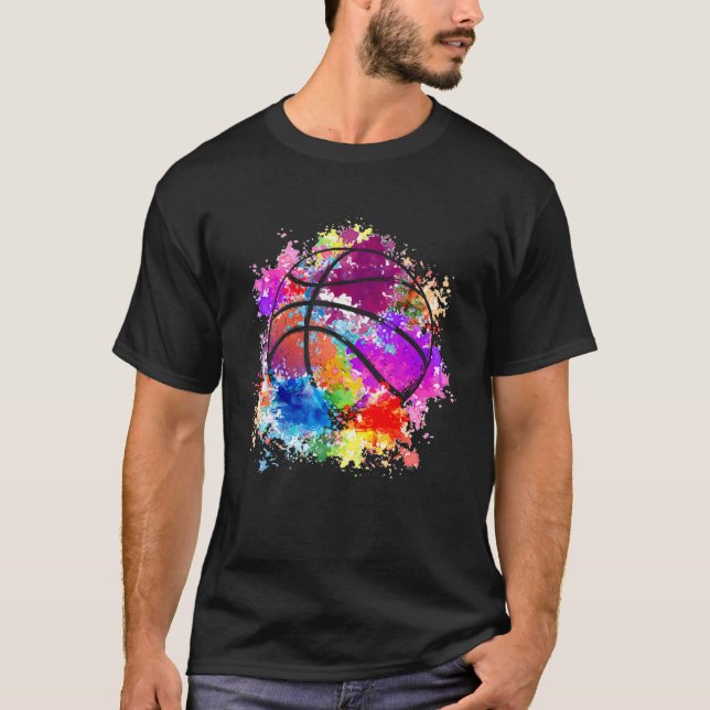 Basketballer basketball player children s streetba t shirt (Framsida)