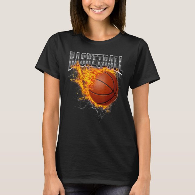 Basketballer Basketball Ring Dunking Basketball Ho T Shirt (Framsida)
