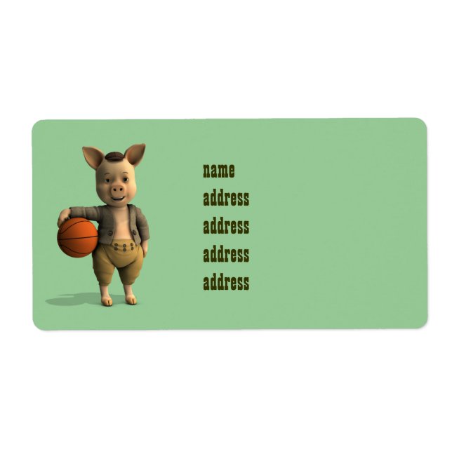 Basketballer Piglet Fraktsedel (Framsidan)