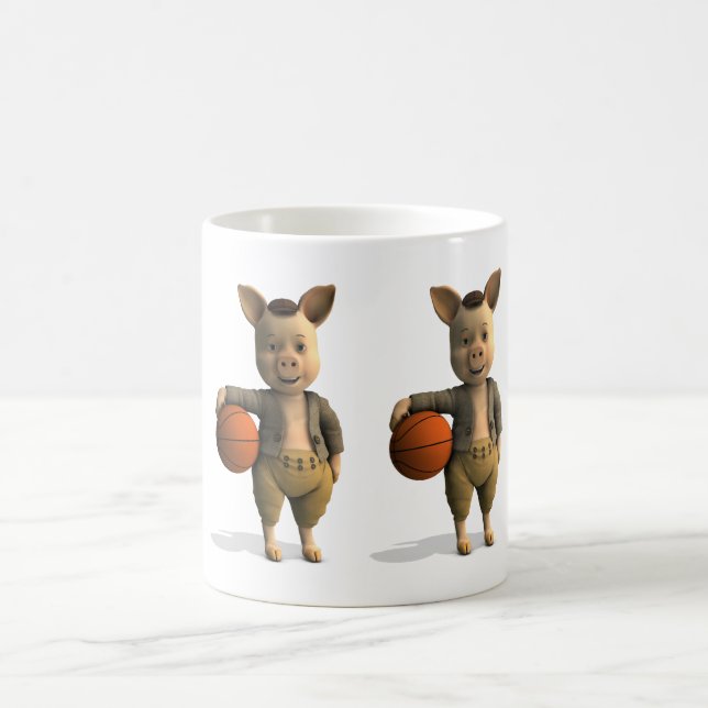 Basketballer Piglet Kaffemugg (Center)