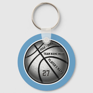 Basketballnyckelkedjor för blå och Silver Billig Nyckelring